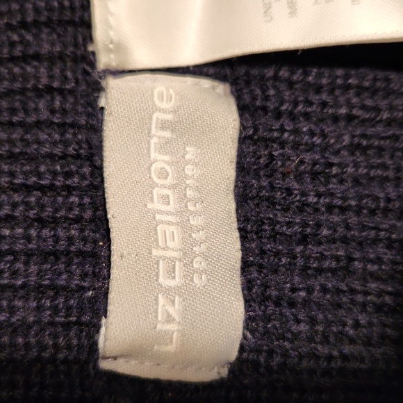 Liz Claiborne black long sleeve sweater size Medium - Picture 7 of 11